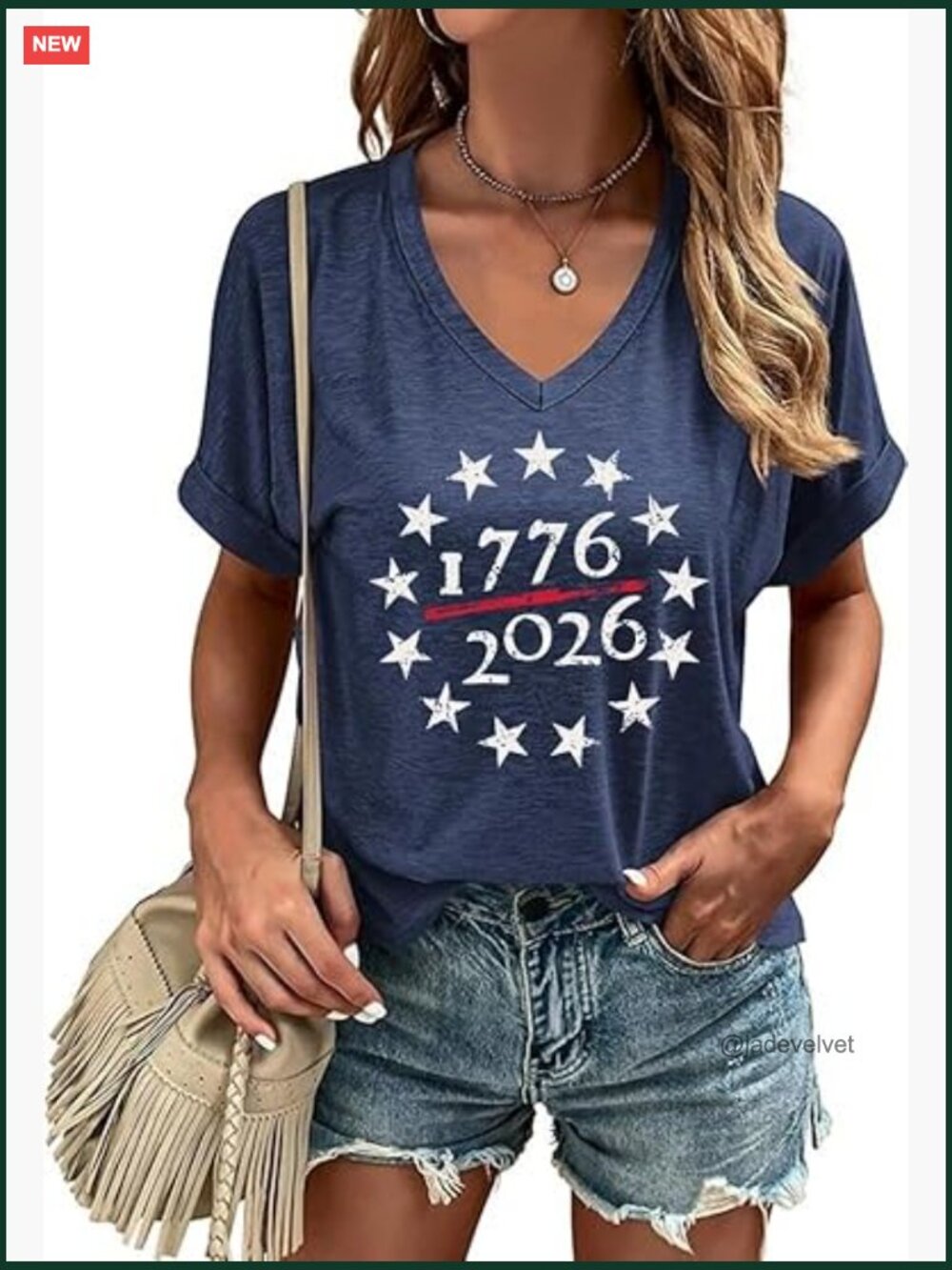 Patriotic V Neck T-Shirt for Women Funny Flag Graphic Tee Summer Style